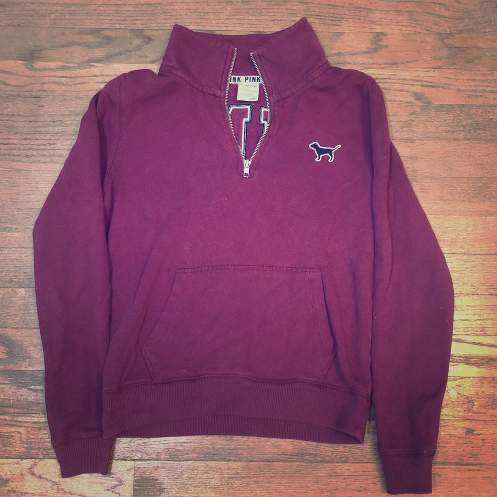 PINK quarter zip up